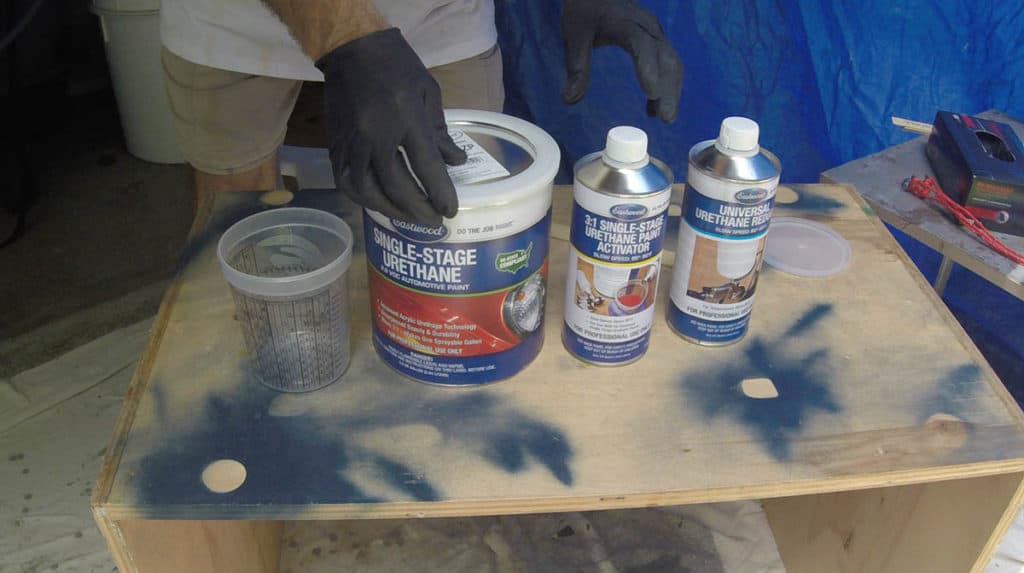 Automotive spray paint Eastwood single stage